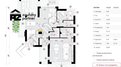 Dom na&nbsp;działce 8 ar z garażem na&nbsp;2 samochody - 2