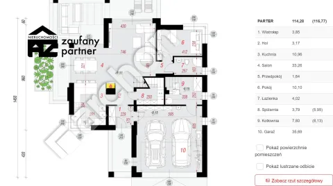 Dom na&nbsp;działce 8 ar z garażem na&nbsp;2 samochody - 3
